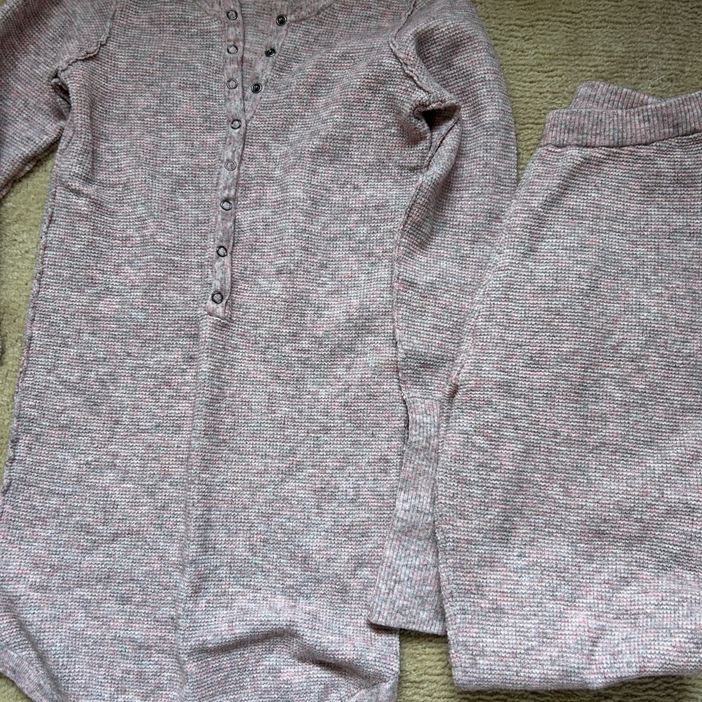 Free People Soft Pink Pajama Set